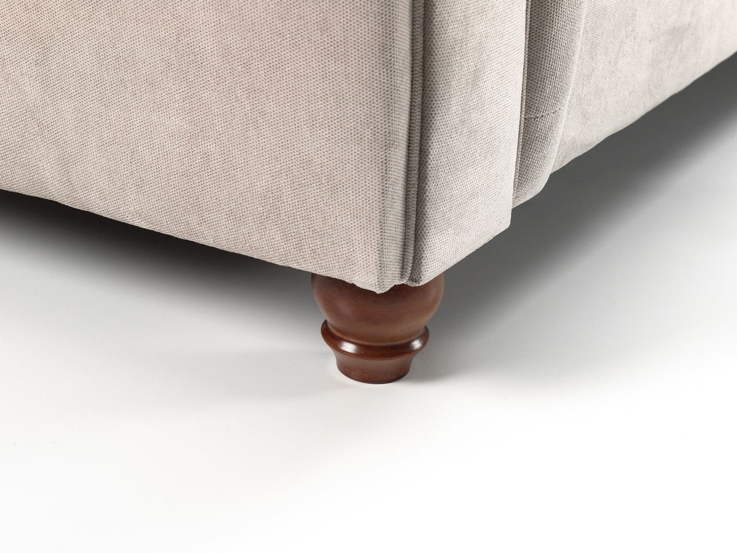 Roma Beige Chesterfield Footstool