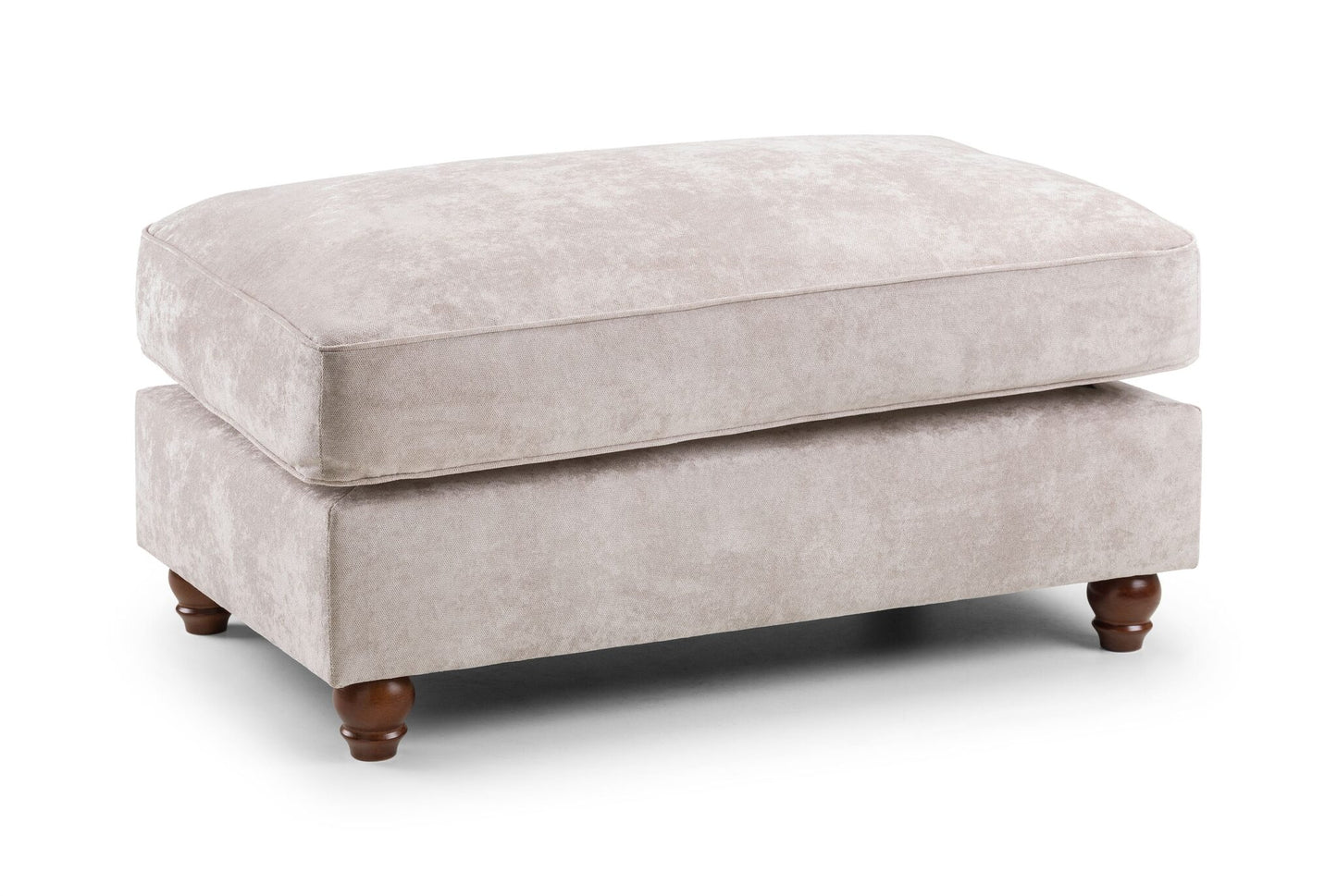 Roma Beige Chesterfield Footstool