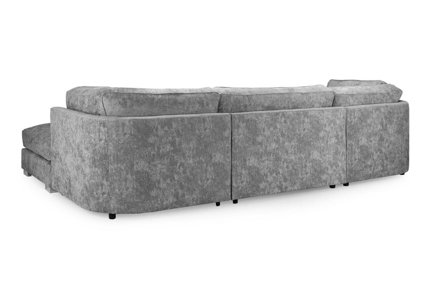 Bishop Fullback U Shape Platinum Corner Sofa