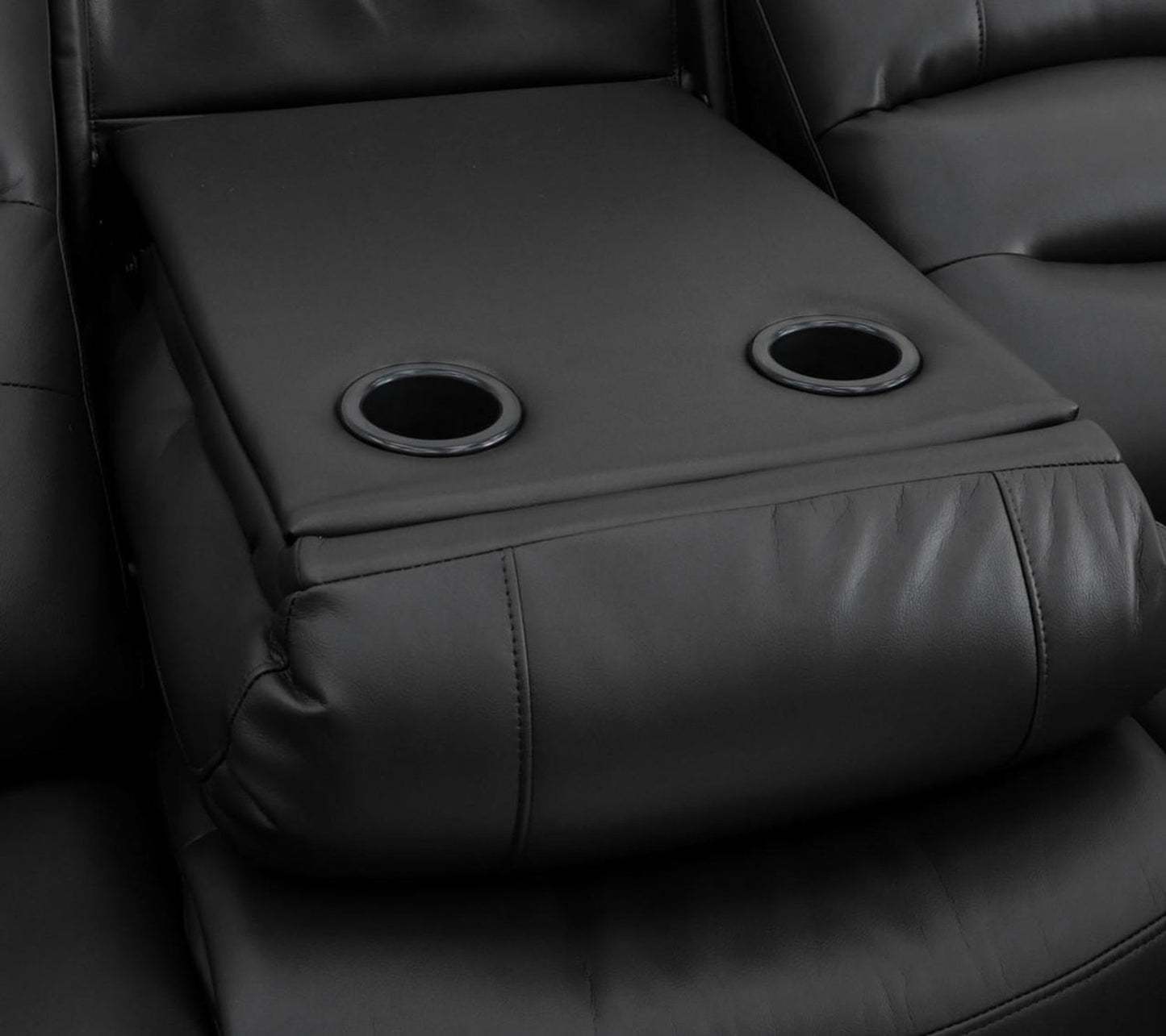 Alva 3 & 2 Black Electric Recliner Sofas