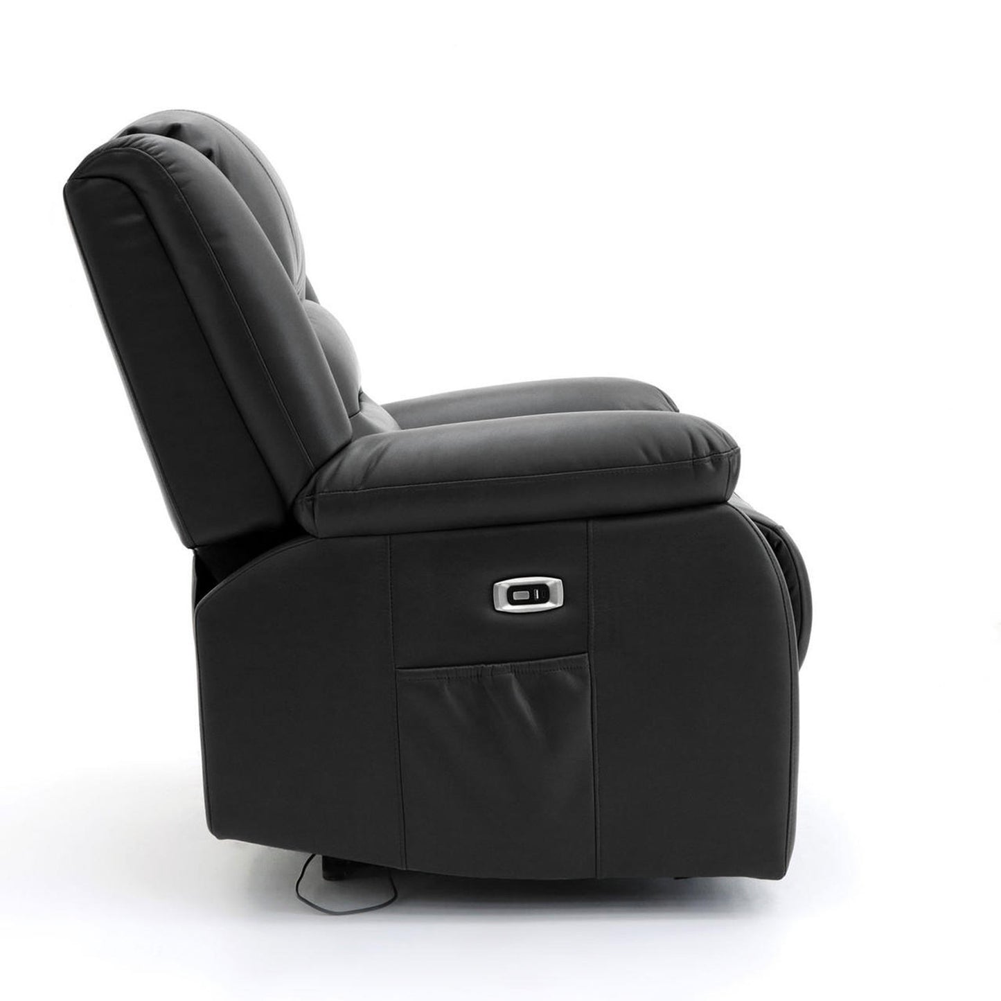 Alva Black Electric Recliner Armchair