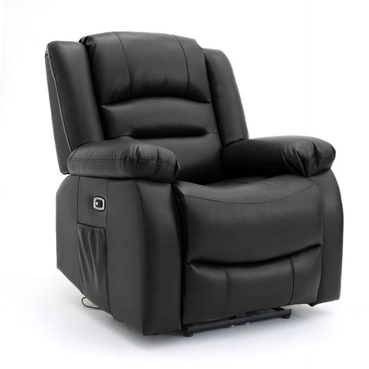 Alva Black Electric Recliner Armchair