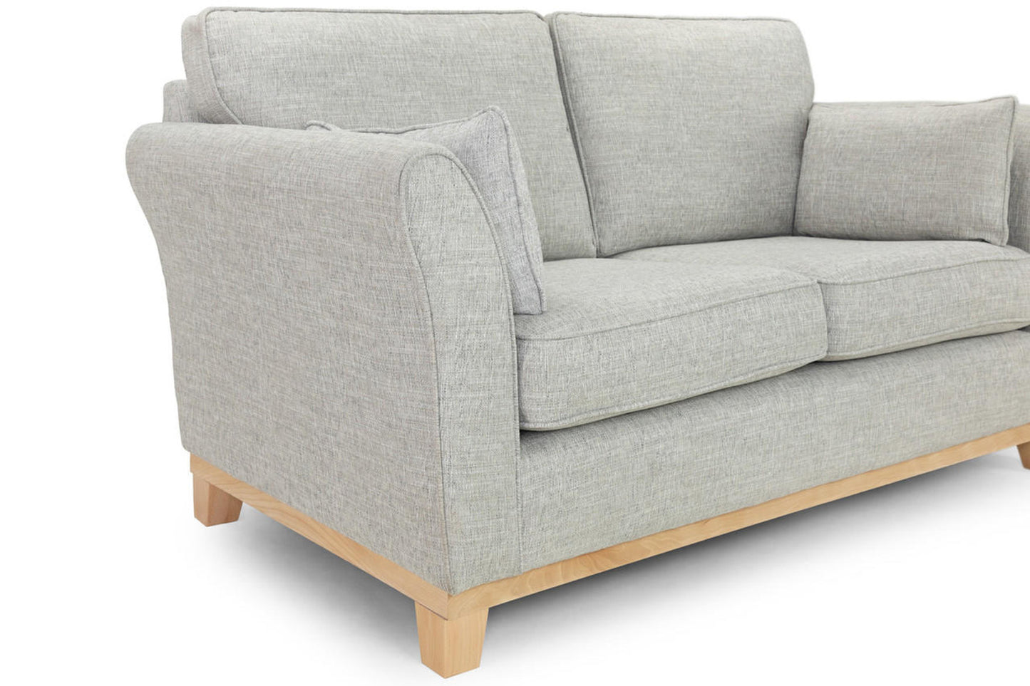 Delta 3 Seat Grey Sofa