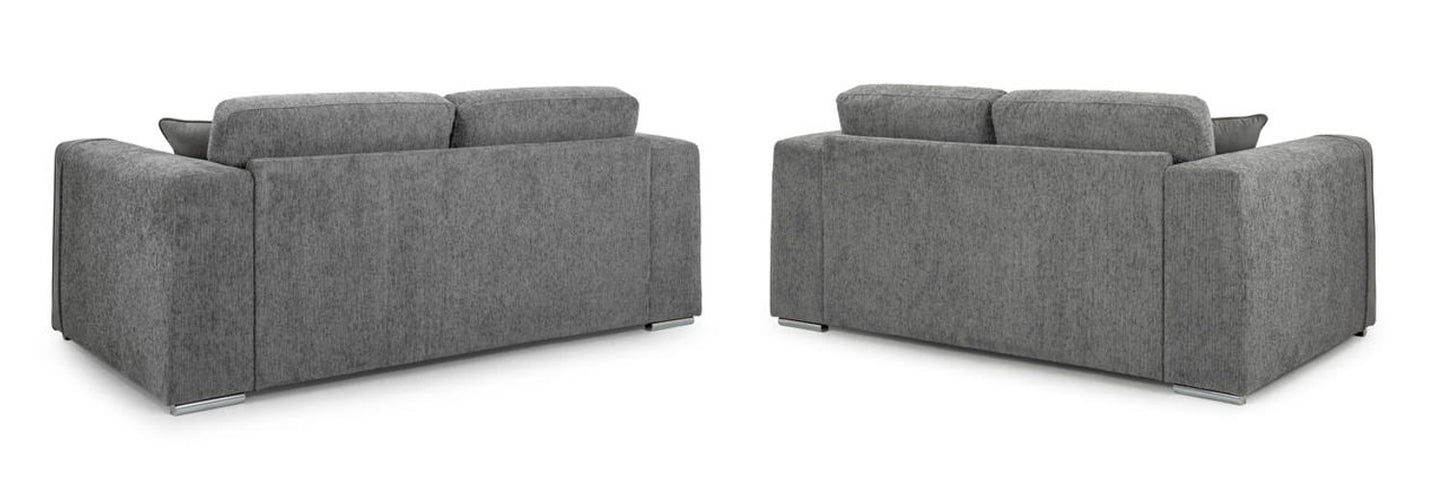 Naples Grey 3 + 2 Sofa Set