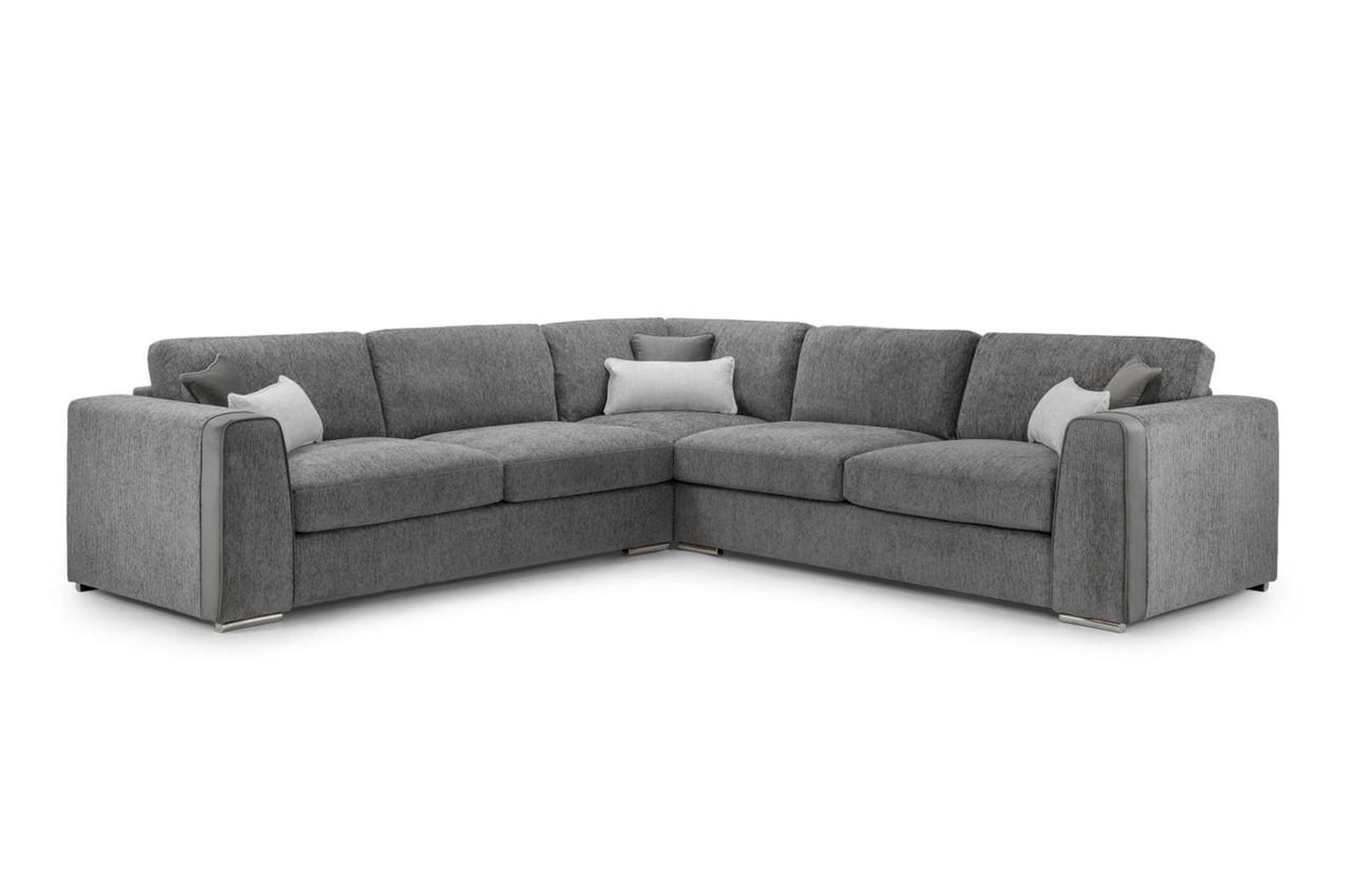 Naples Grey Large Corner Sofa