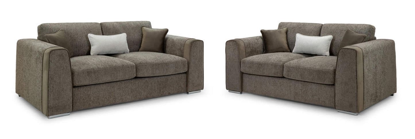 Naples Mocha 3 + 2 Sofa Set