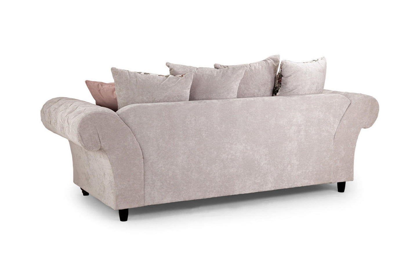 Roma Beige Chesterfield 3 Seat Sofa