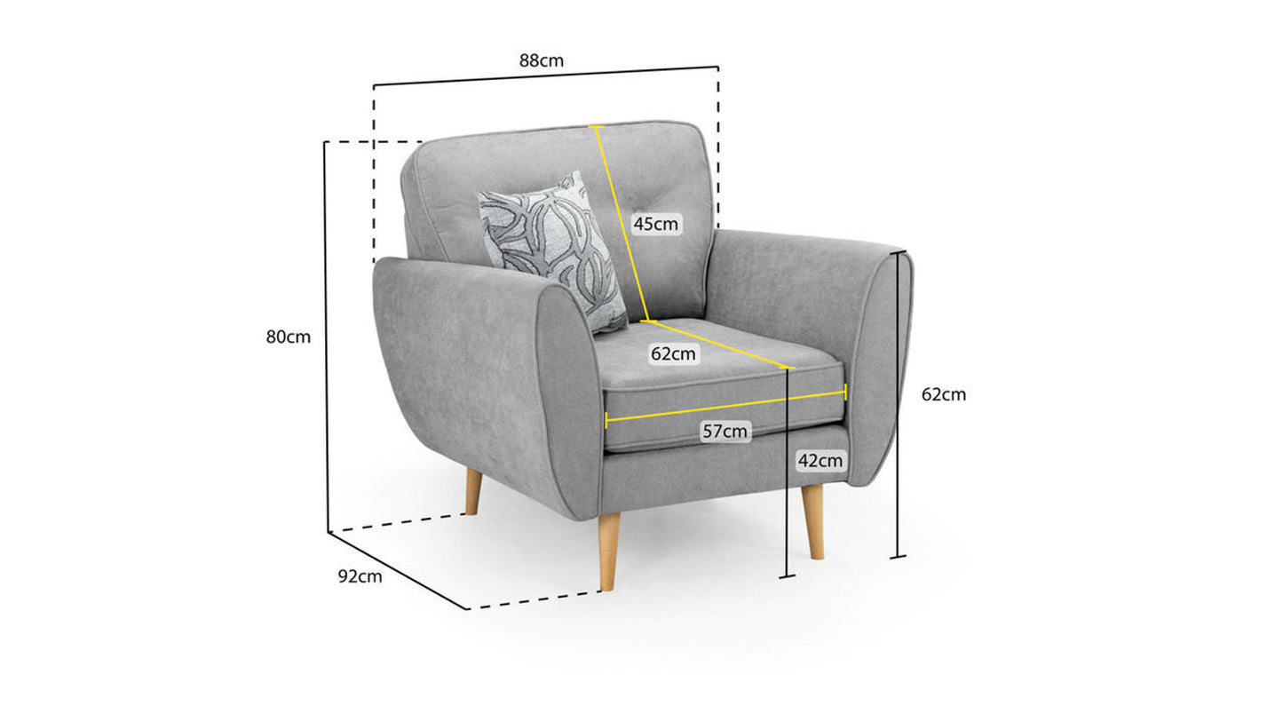 Zinc Grey Armchair