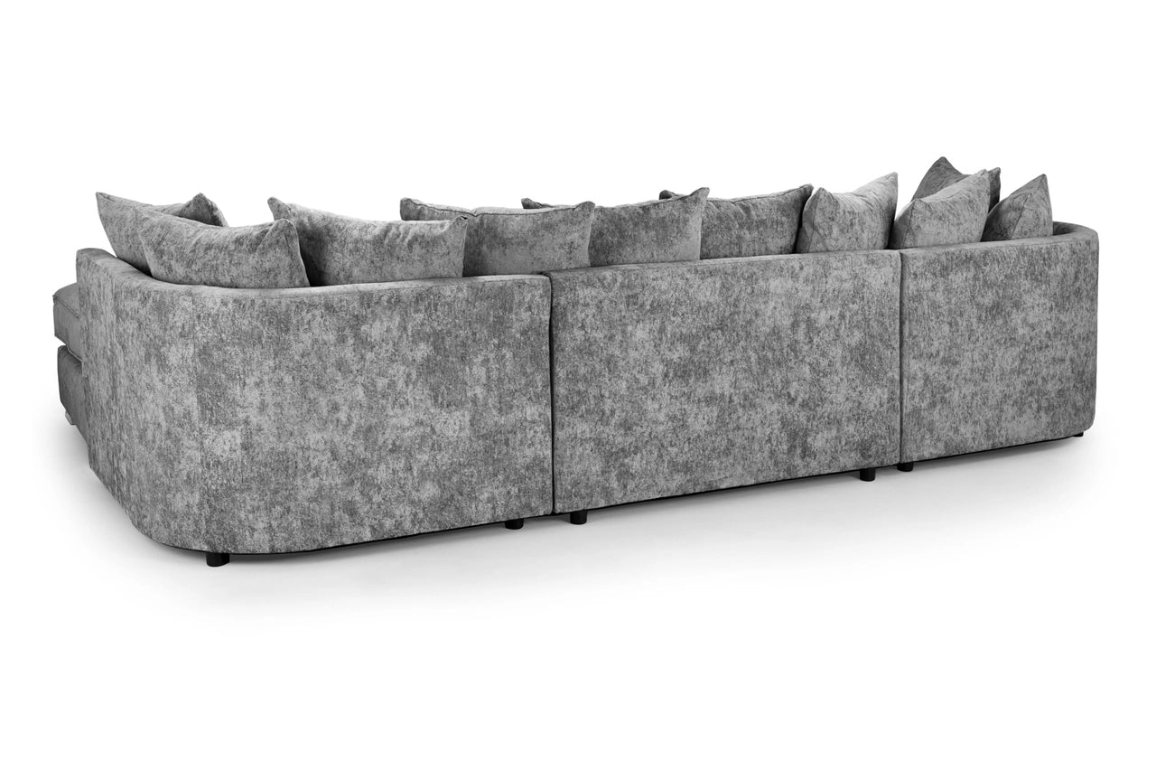 Bishop U Shape Platinum Corner Sofa