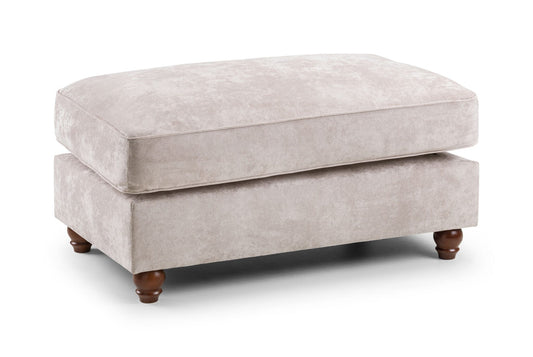 Roma Beige Chesterfield Footstool