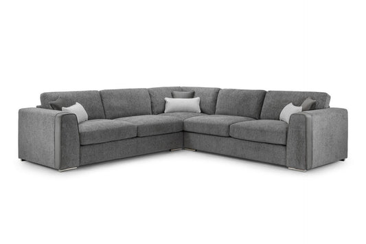 Naples Grey Large Corner Sofa