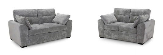 Maxwell Grey 3 + 2 Seat Sofa Set