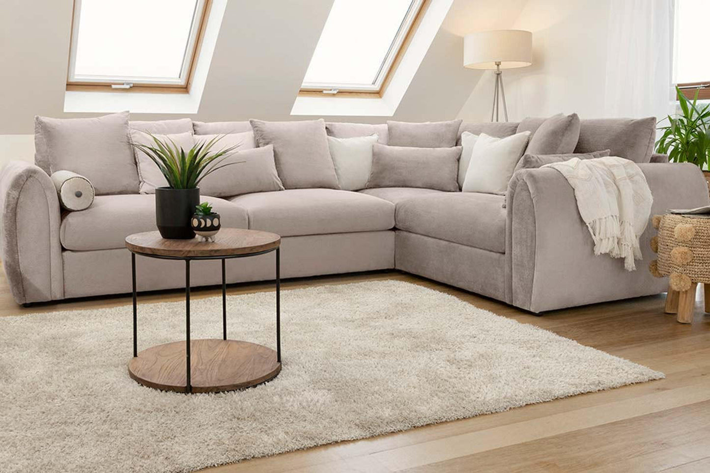 Mirabel Mocha Right Hand Corner Sofa